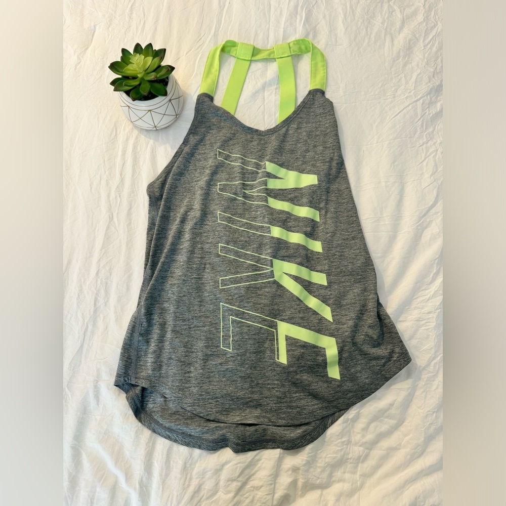Nike Breathe Elastika Dry Women's Training Running Gym Strappy Tank